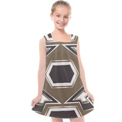 Abstract Pattern Geometric Backgrounds   Kids  Cross Back Dress by Eskimos