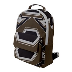 Abstract Pattern Geometric Backgrounds   Flap Pocket Backpack (large) by Eskimos