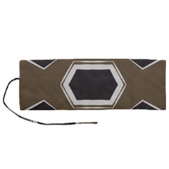 Abstract Pattern Geometric Backgrounds   Roll Up Canvas Pencil Holder (m) by Eskimos