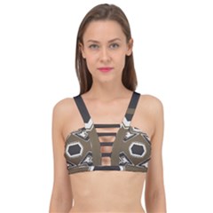 Abstract Pattern Geometric Backgrounds   Cage Up Bikini Top by Eskimos