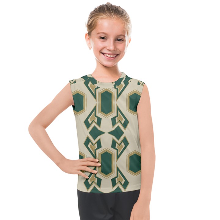 Abstract pattern geometric backgrounds   Kids  Mesh Tank Top