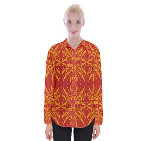 Abstract Pattern Geometric Backgrounds   Womens Long Sleeve Shirt by Eskimos