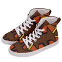 Abstract pattern geometric backgrounds   Women s Hi-Top Skate Sneakers View2