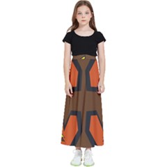 Abstract Pattern Geometric Backgrounds   Kids  Flared Maxi Skirt by Eskimos