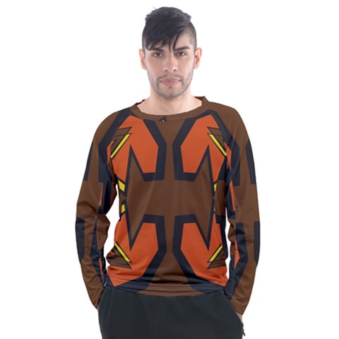 Abstract Pattern Geometric Backgrounds   Men s Long Sleeve Raglan Tee by Eskimos