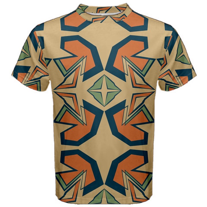 Abstract pattern geometric backgrounds   Men s Cotton Tee