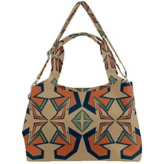 Abstract Pattern Geometric Backgrounds   Double Compartment Shoulder Bag by Eskimos