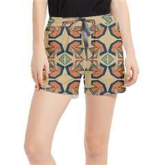 Abstract Pattern Geometric Backgrounds   Women s Runner Shorts by Eskimos