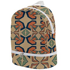 Abstract Pattern Geometric Backgrounds   Zip Bottom Backpack by Eskimos