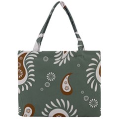 Floral Pattern Paisley Style Paisley Print  Doodle Background Mini Tote Bag by Eskimos