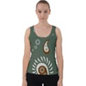 Floral pattern paisley style Paisley print  Doodle background Velvet Tank Top View1