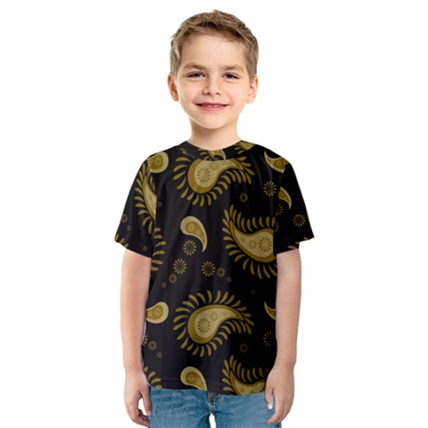 Floral Pattern Paisley Style Paisley Print  Doodle Background Kids  Sport Mesh Tee by Eskimos