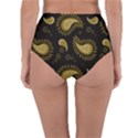 Floral pattern paisley style Paisley print  Doodle background Reversible High-Waist Bikini Bottoms View2