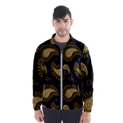 Floral Pattern Paisley Style Paisley Print  Doodle Background Men s Windbreaker by Eskimos