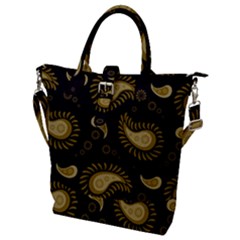 Floral Pattern Paisley Style Paisley Print  Doodle Background Buckle Top Tote Bag by Eskimos