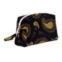 Floral pattern paisley style Paisley print  Doodle background Wristlet Pouch Bag (Medium) View1