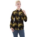 Floral pattern paisley style Paisley print  Doodle background Women s Long Sleeve Pocket Shirt View1