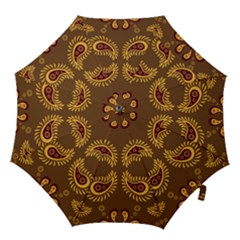 Floral Pattern Paisley Style Paisley Print  Doodle Background Hook Handle Umbrellas (medium) by Eskimos