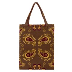 Floral Pattern Paisley Style Paisley Print  Doodle Background Classic Tote Bag by Eskimos