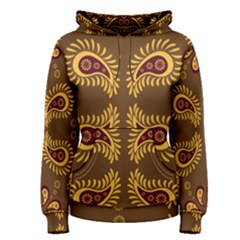 Floral Pattern Paisley Style Paisley Print  Doodle Background Women s Pullover Hoodie by Eskimos