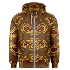 Floral Pattern Paisley Style Paisley Print  Doodle Background Men s Zipper Hoodie by Eskimos