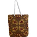 Floral pattern paisley style Paisley print  Doodle background Full Print Rope Handle Tote (Large) View2