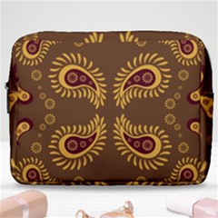 Floral Pattern Paisley Style Paisley Print  Doodle Background Make Up Pouch (large) by Eskimos