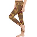 Floral pattern paisley style Paisley print  Doodle background Lightweight Velour Classic Yoga Leggings View3