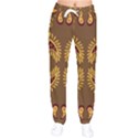 Floral pattern paisley style Paisley print  Doodle background Women velvet Drawstring Pants View1