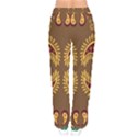 Floral pattern paisley style Paisley print  Doodle background Women velvet Drawstring Pants View2