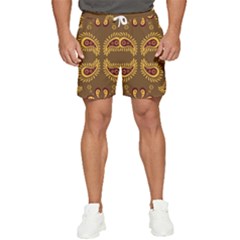 Floral Pattern Paisley Style Paisley Print  Doodle Background Men s Runner Shorts by Eskimos