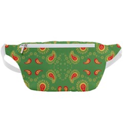 Floral Pattern Paisley Style Paisley Print  Doodle Background Waist Bag  by Eskimos