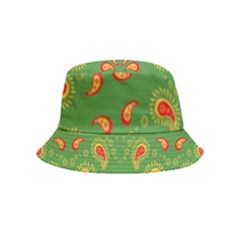 Floral Pattern Paisley Style Paisley Print  Doodle Background Bucket Hat (kids) by Eskimos