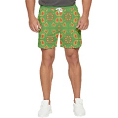 Floral Pattern Paisley Style Paisley Print  Doodle Background Men s Runner Shorts by Eskimos