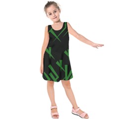 Abstract Pattern Geometric Backgrounds   Kids  Sleeveless Dress by Eskimos