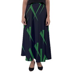 Abstract Pattern Geometric Backgrounds   Flared Maxi Skirt by Eskimos