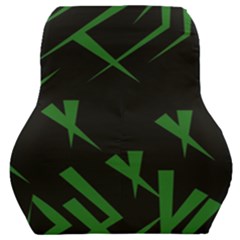 Abstract Pattern Geometric Backgrounds   Car Seat Back Cushion  by Eskimos