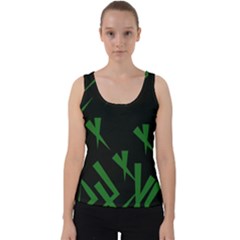 Abstract Pattern Geometric Backgrounds   Velvet Tank Top by Eskimos