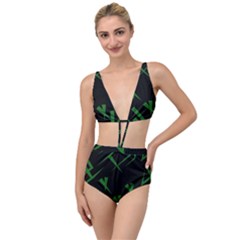 Abstract Pattern Geometric Backgrounds   Tied Up Two Piece Swimsuit by Eskimos