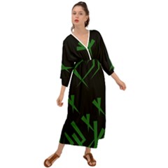 Abstract Pattern Geometric Backgrounds   Grecian Style  Maxi Dress by Eskimos