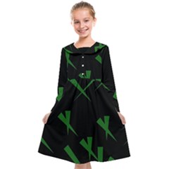 Abstract Pattern Geometric Backgrounds   Kids  Midi Sailor Dress by Eskimos