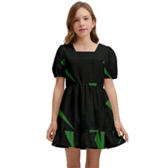 Abstract Pattern Geometric Backgrounds   Kids  Short Sleeve Dolly Dress by Eskimos