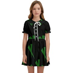 Abstract Pattern Geometric Backgrounds   Kids  Sweet Collar Dress by Eskimos