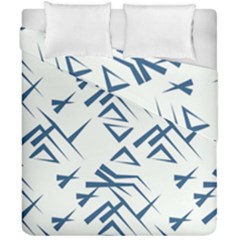 Abstract Pattern Geometric Backgrounds   Duvet Cover Double Side (california King Size) by Eskimos