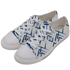 Abstract Pattern Geometric Backgrounds   Women s Low Top Canvas Sneakers by Eskimos