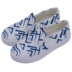 Abstract Pattern Geometric Backgrounds   Kids  Canvas Slip Ons by Eskimos