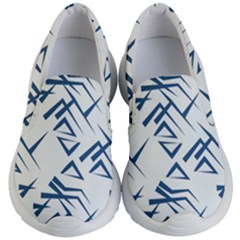 Abstract Pattern Geometric Backgrounds   Kids Lightweight Slip Ons by Eskimos