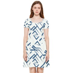 Abstract Pattern Geometric Backgrounds   Inside Out Cap Sleeve Dress by Eskimos