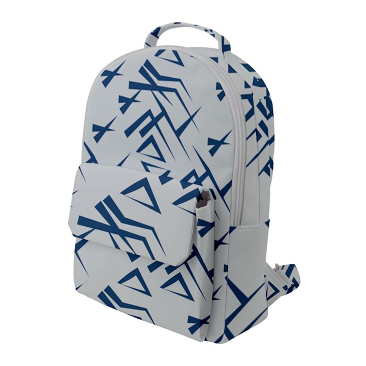 Abstract pattern geometric backgrounds   Flap Pocket Backpack (Large)