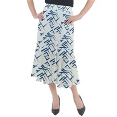 Abstract Pattern Geometric Backgrounds   Midi Mermaid Skirt by Eskimos